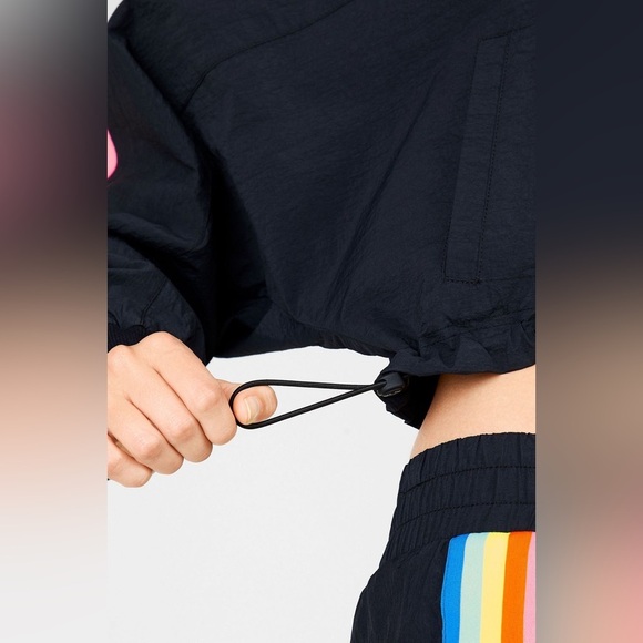 FABLETICS Le Pride Carol Crop Woven Nylon Rainbow Jacket Size XS - Picture 8 of 15